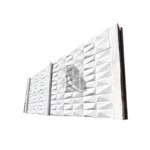 دیوار پیش ساخته بتنی طرح سه بعدی