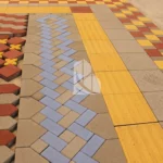 کفپوش راهنمای نابینایان از نوع بتنی شیاردار، مناسب پیاده‌رو و معابر عمومی