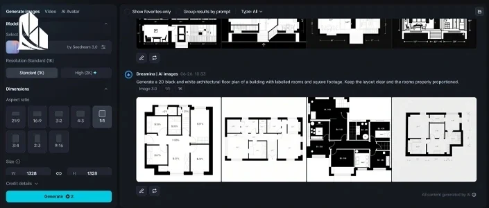 3 سایت طراحی نقشه ساختمان با هوش مصنوعی+ راهنمای نقشه کشی آنلاین ساده